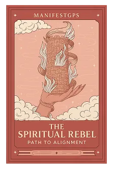 A book cover with a picture of a hand holding a tower.