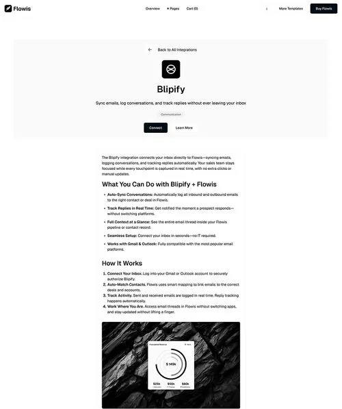 B2B SaaS Webflow Template  Details