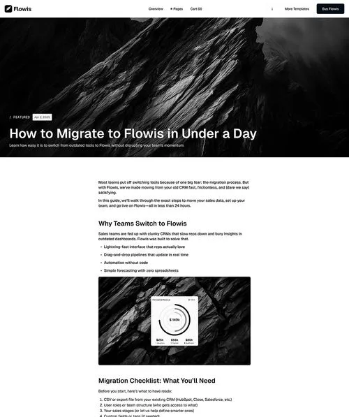 B2B SaaS Webflow Template Blog Post