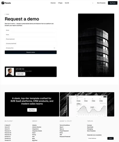 B2B SaaS Webflow Template Demo