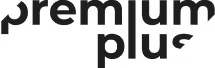 Premium Plus logo with stylized black and white text.