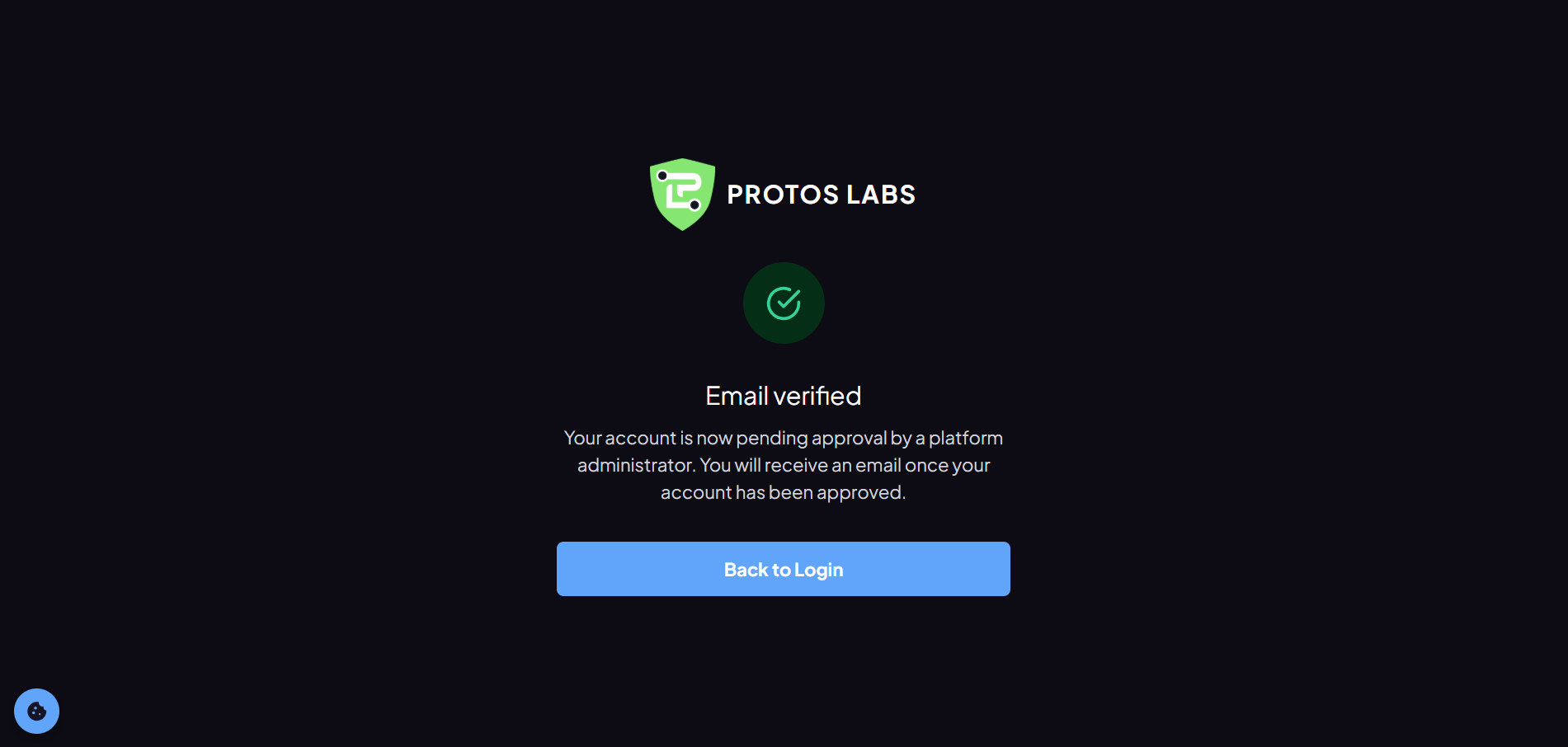 Protos AI sign-up step 4 — account onboarding