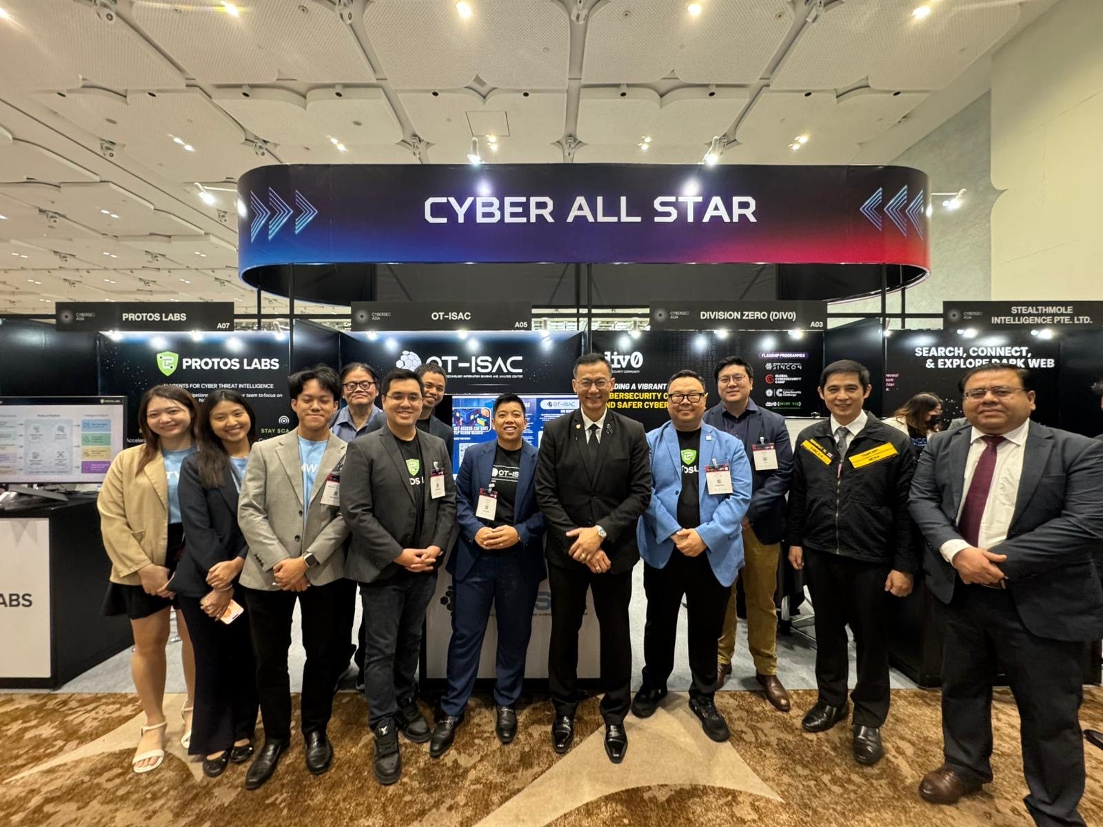 The Protos Labs booth at the Cyber All Star pavilion