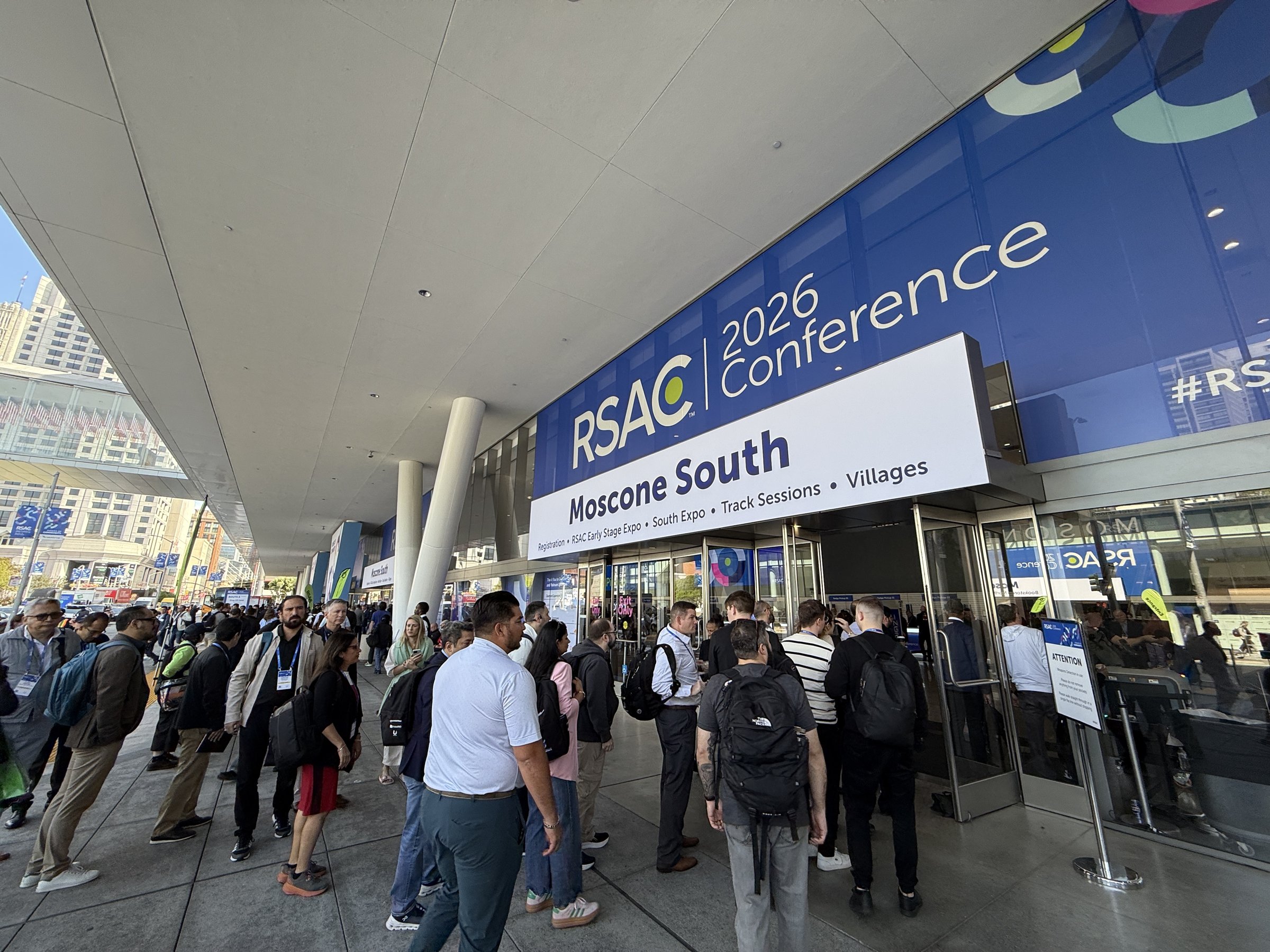 RSAC 2026 Conference entrance at Moscone South, San Francisco