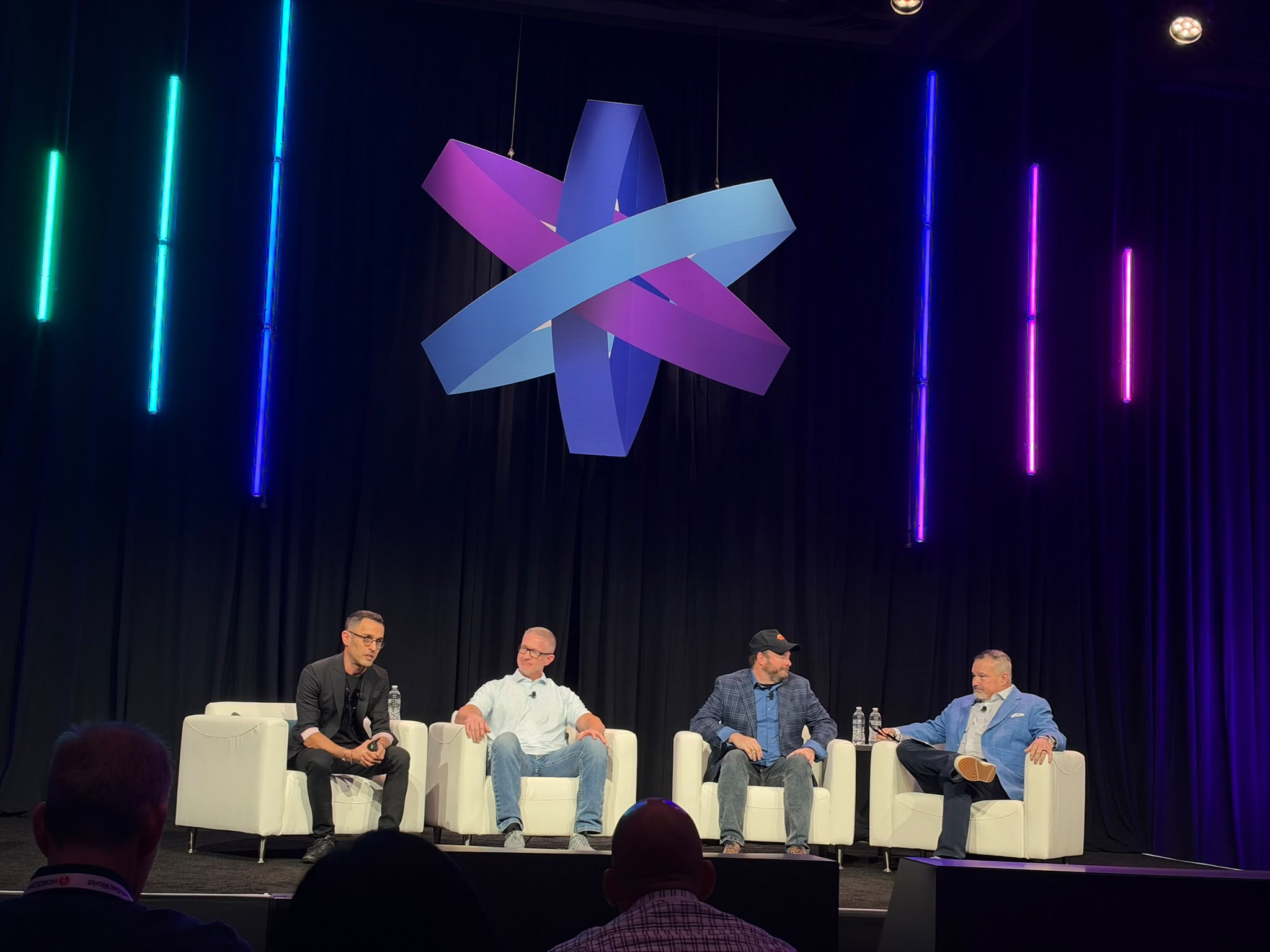 Panel session on the main stage at InfoSec World 2026