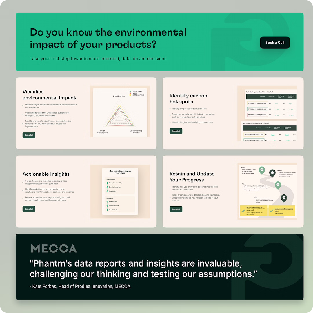 Phantm Website Redesign – Sustainable UX & SEO by Pinecone Agency