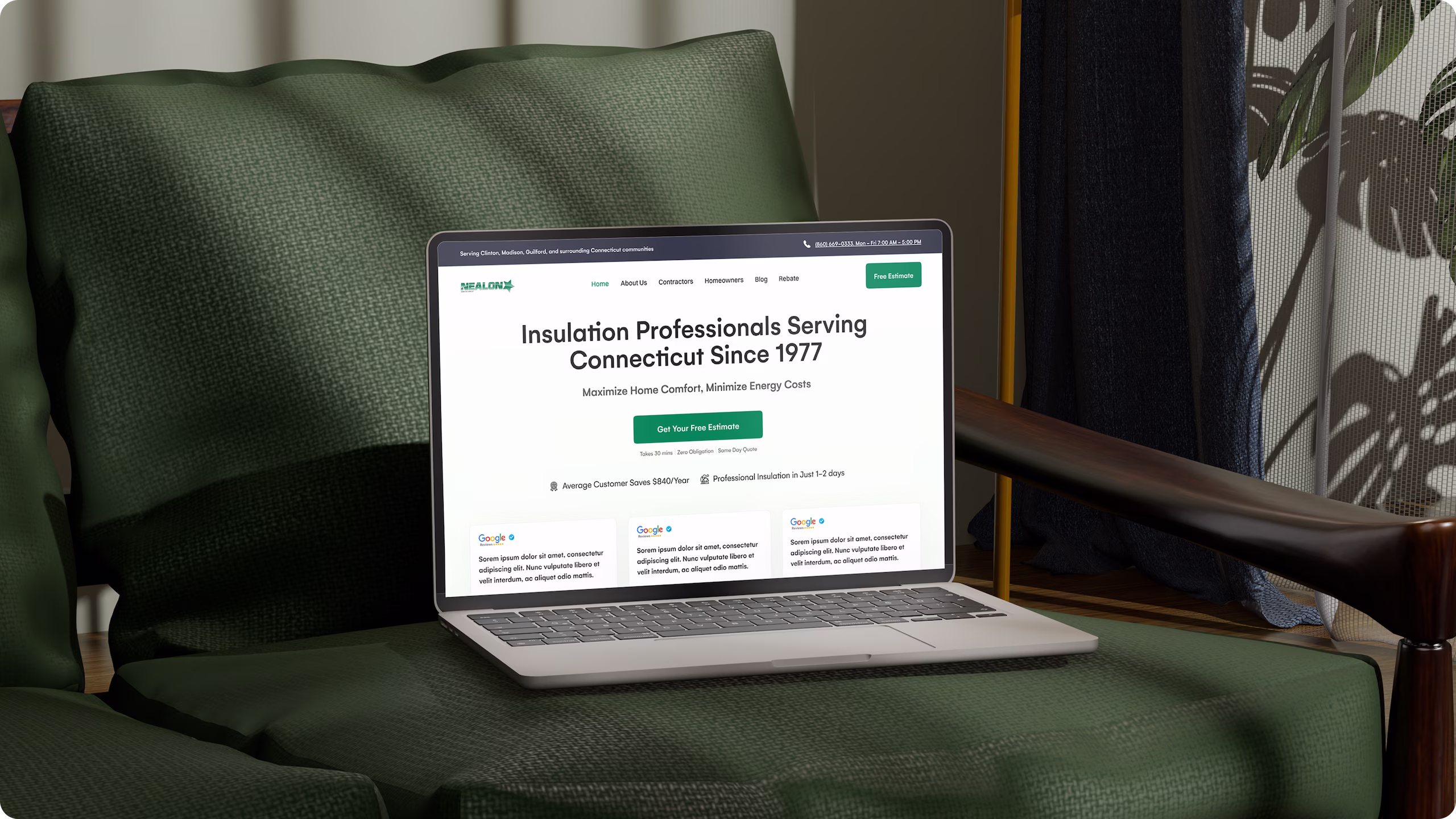 Nealon Insulation Website Redesign – SEO & Lead Gen by Pinecone