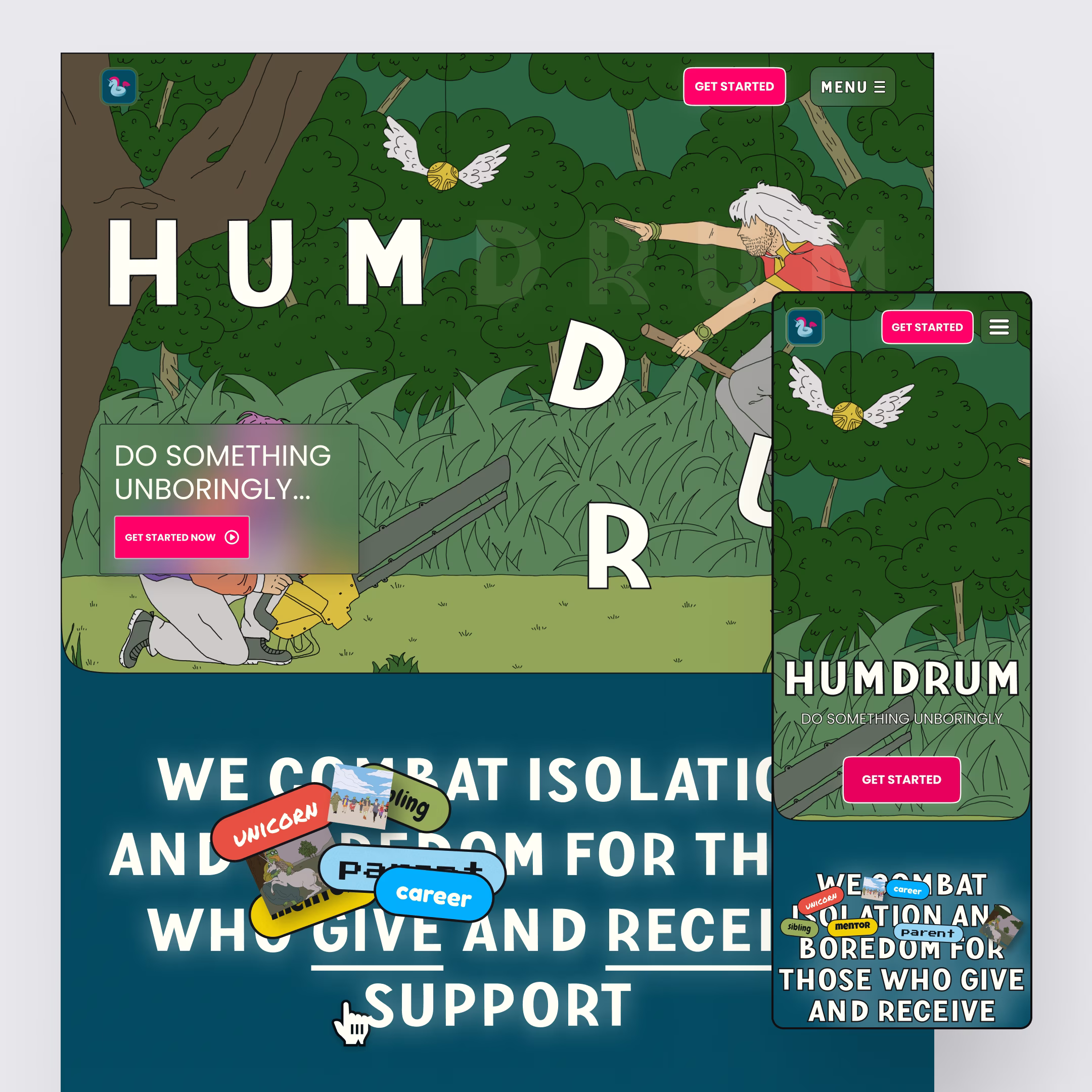 Humdrum Website Redesign – NDIS UX & Automation by Pinecone
