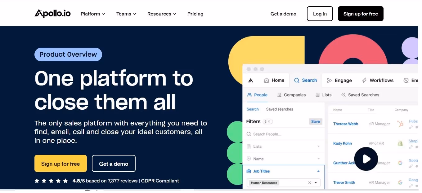 Apollo homepage image