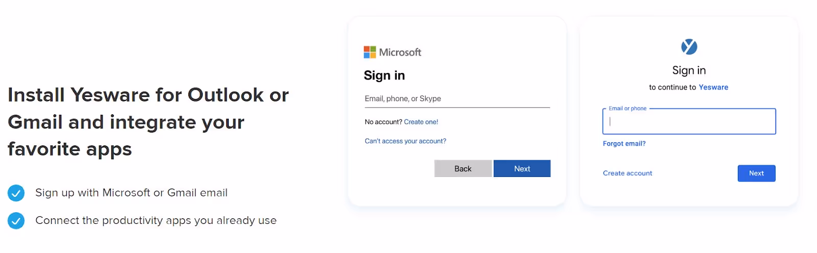 Yesware extension and add-on