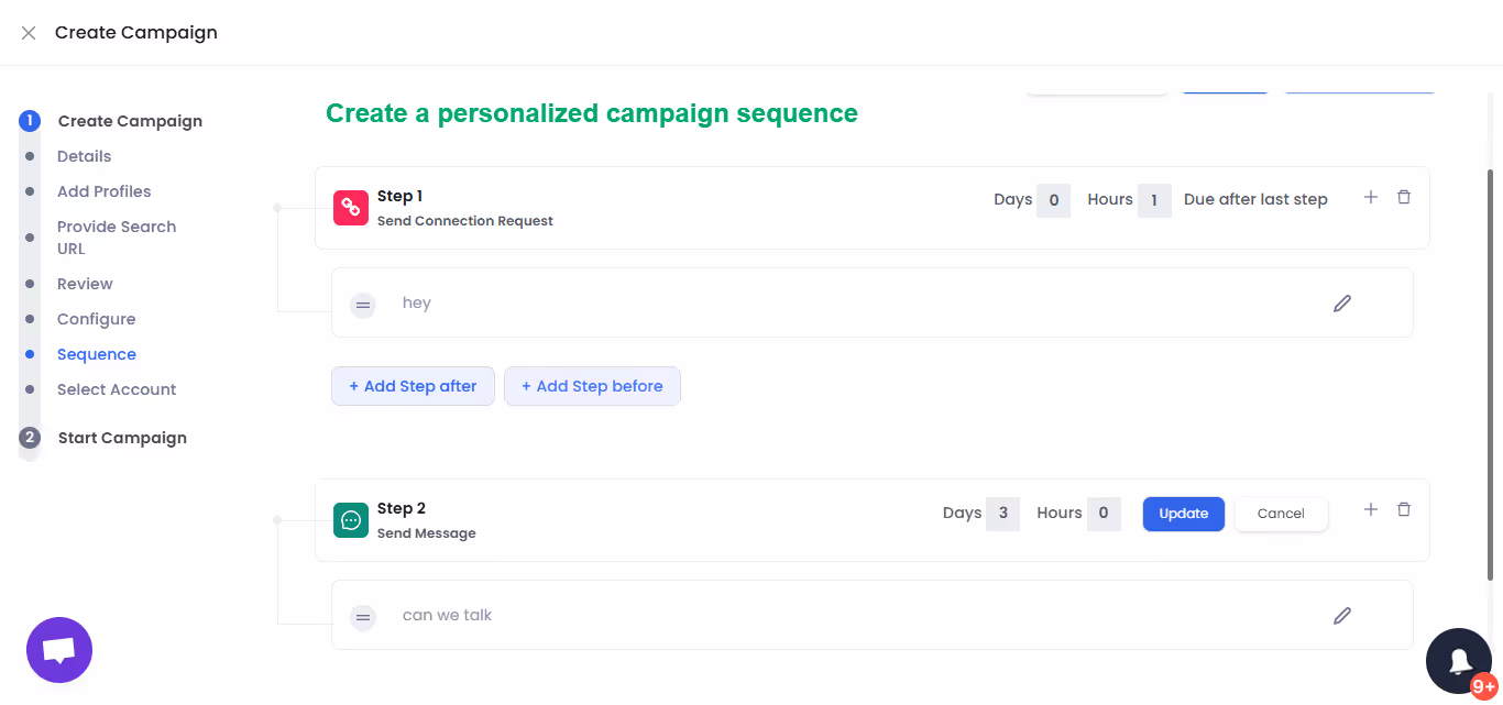 Craft a similarly personalized follow-up sequence.