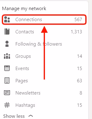how you can see all of you 1st degree connections on LinkedIn. 