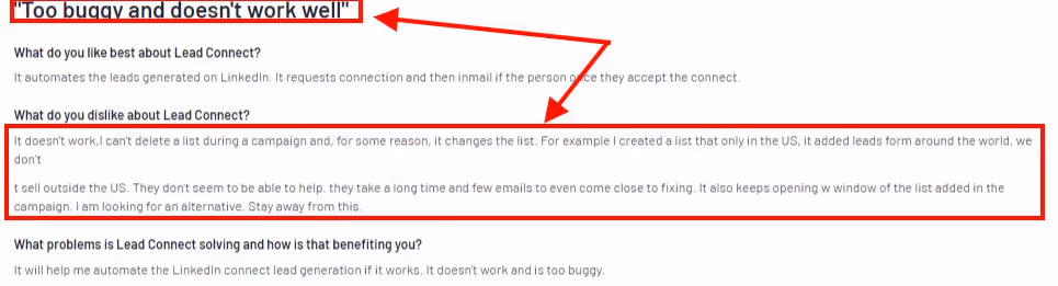 Review of Lead Connect