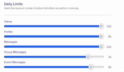 Meet alfred daily limits