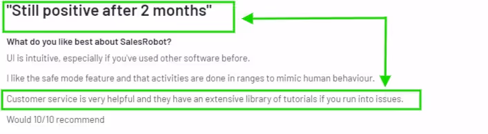 Review of Salesrobot