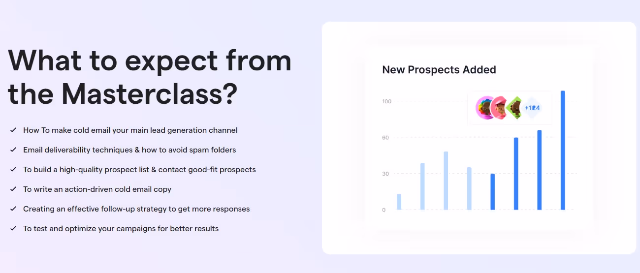 Cold email masterclass by Saleshandy