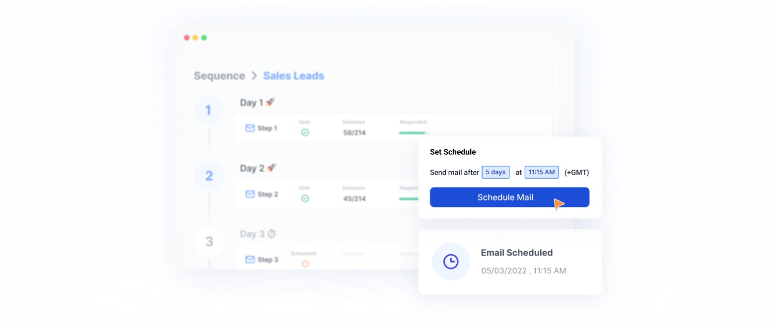 Email scheduling in Saleshandy