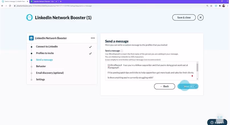 Phantombuster webpage