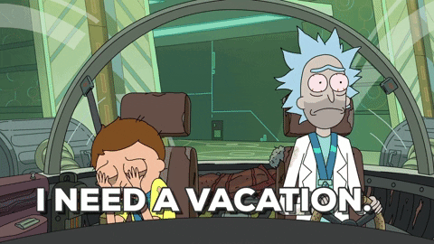 meme about needing a vacation