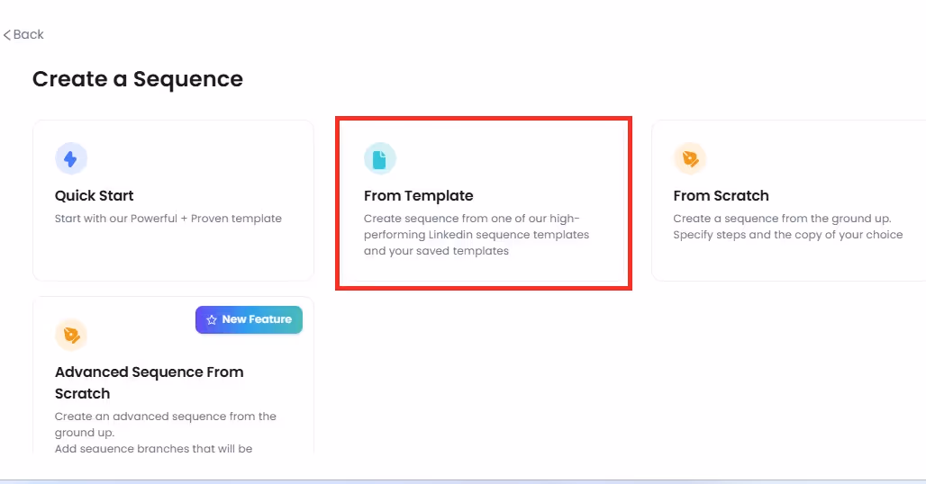 SalesRobot Create A Sequence From Template.