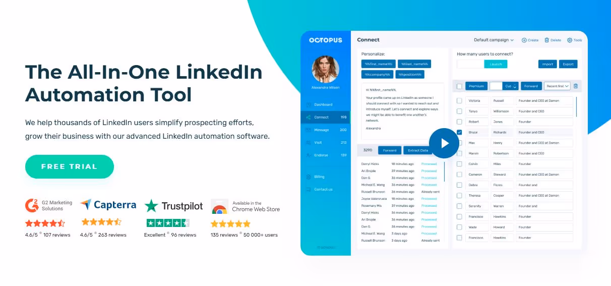 Octopus CRM: The All-In-One LinkedIn Automation Tool