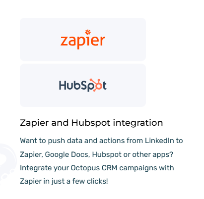 Zapier and Hubspot integration