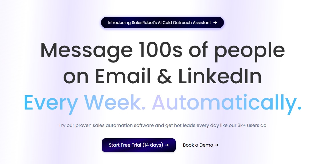 Message 100s of people on Email & LinkedIn Every Week. Automatically.