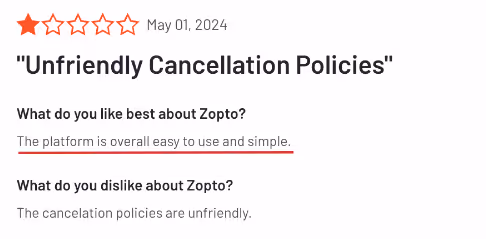 G2 Review of Zopto