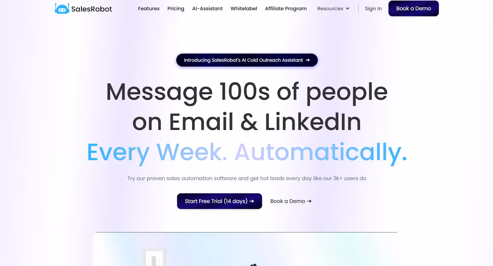 SalesRobot AI-powered sales automation software