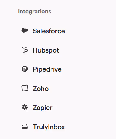 saleshhandy integrations