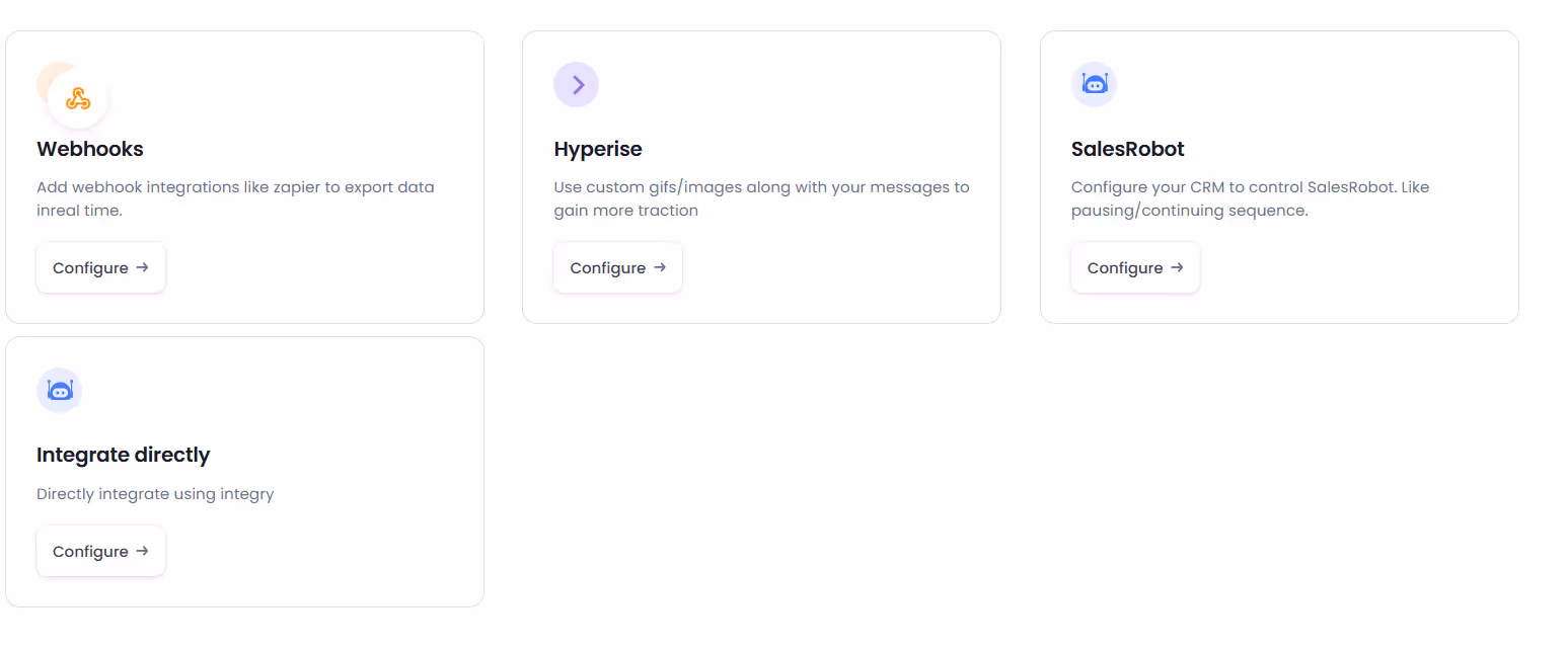 salesrobot integration