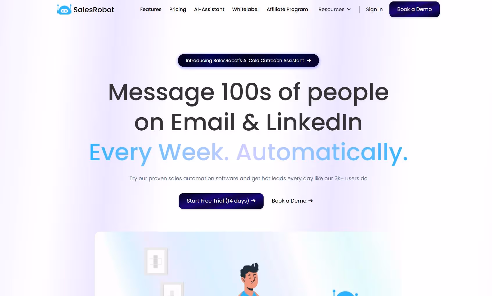salesrobot homepage