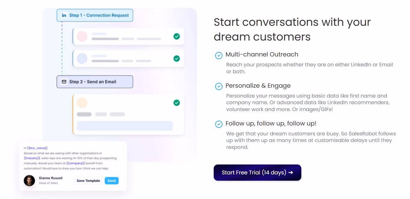 SalesRobot campaign sequence