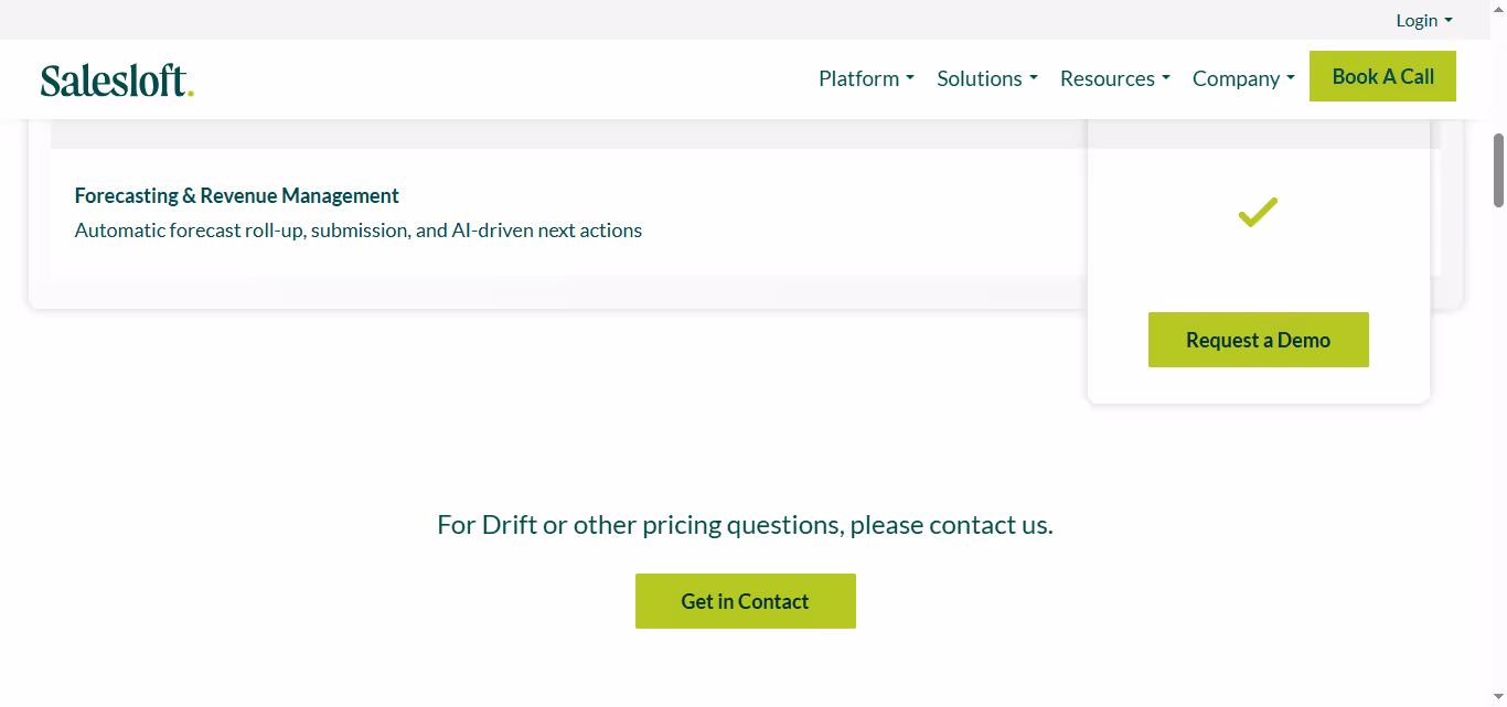 salesloft is not transparent about pricing