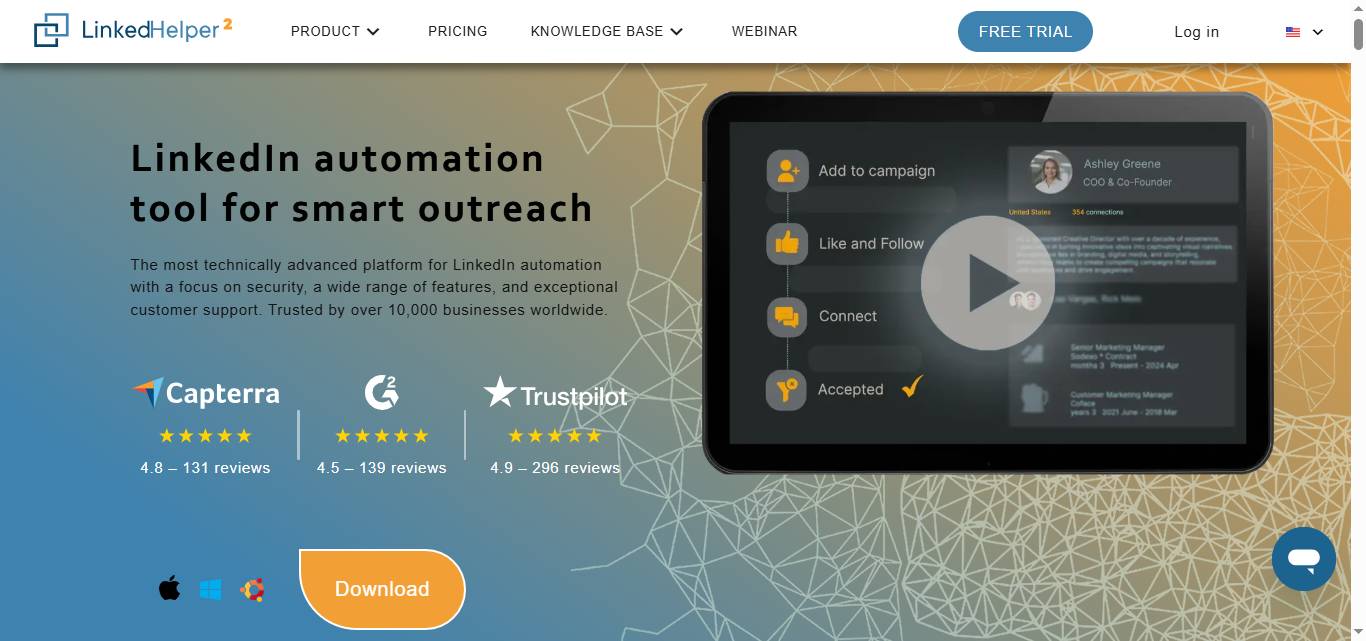 LinkedIn automation tool for smart outreach.
