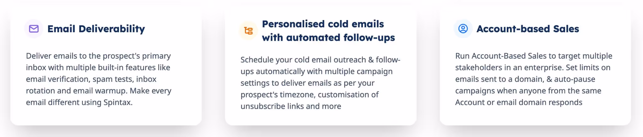 Illustration of advanced email sequencing with inbox rotation, auto-pause campaigns, and reply detection features.