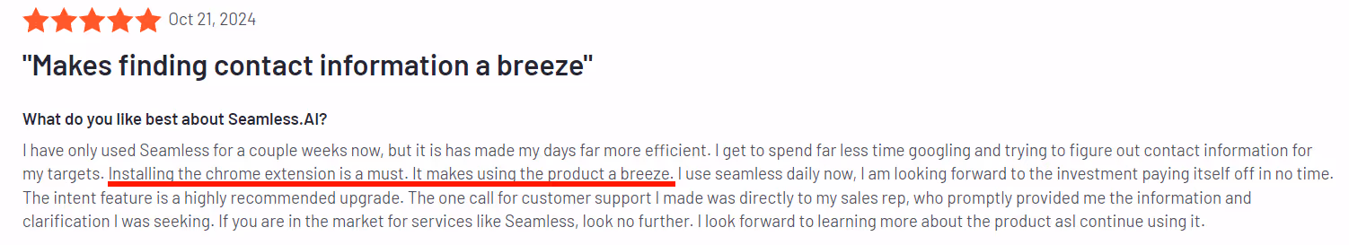 seamless.ai g2 review