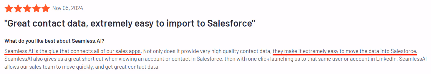 seamless.ai g2 review