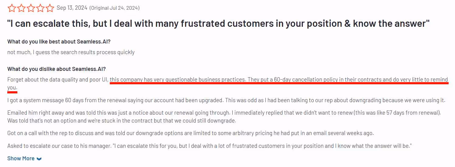 seamless.ai g2 review