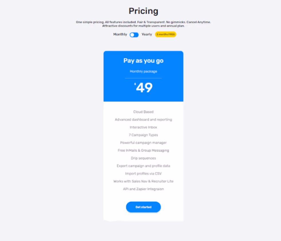 We-Connect pricing