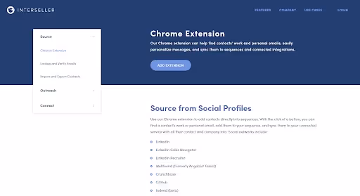 Interseller Chrome extension