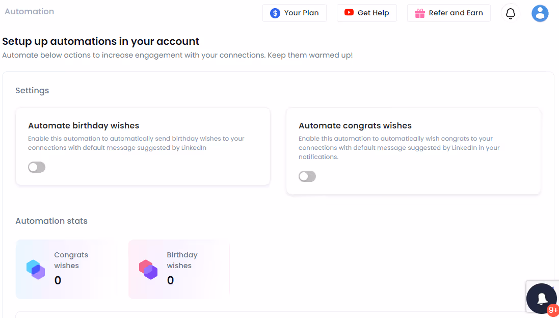 Automate birthday and anniversary wishes