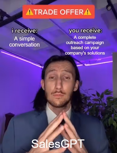 SalesGPT trade offer 