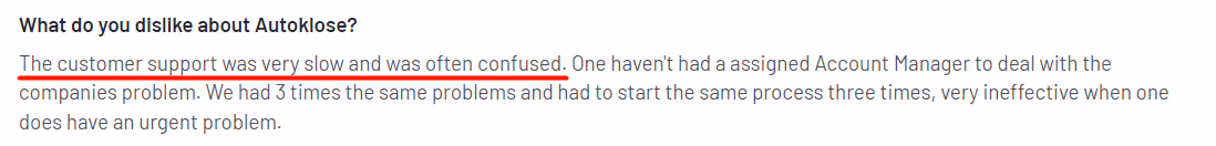 Customer Review of AutoKlose