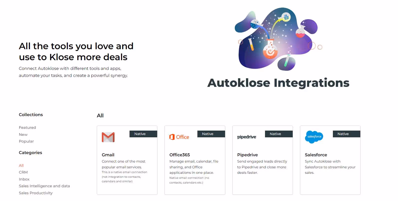 Autoklose integration options