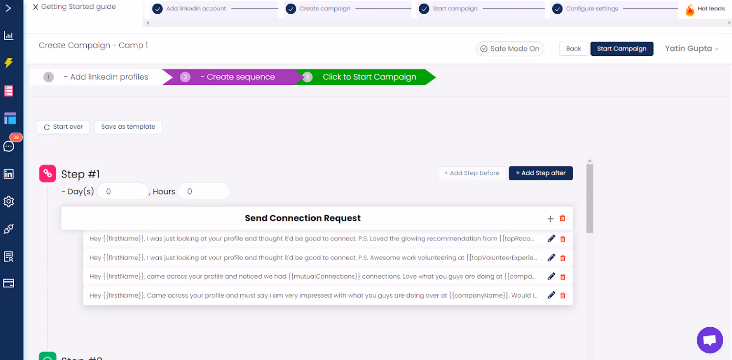 salesrobot smart campaign