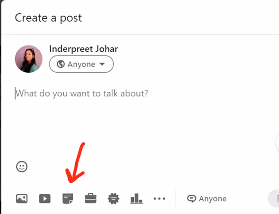 LinkedIn Carousel Post Steps