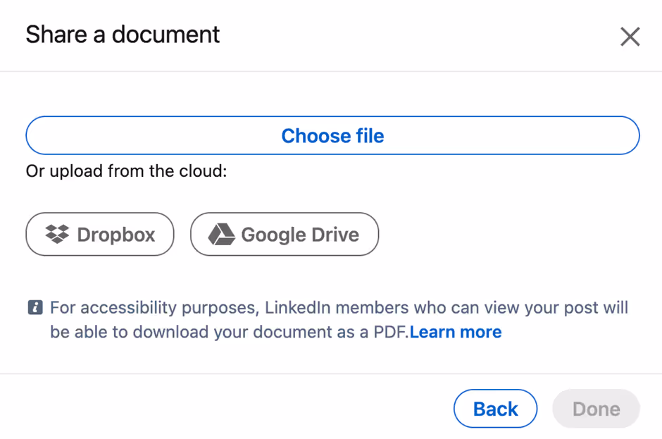 LinkedIn Carousel Post Steps
