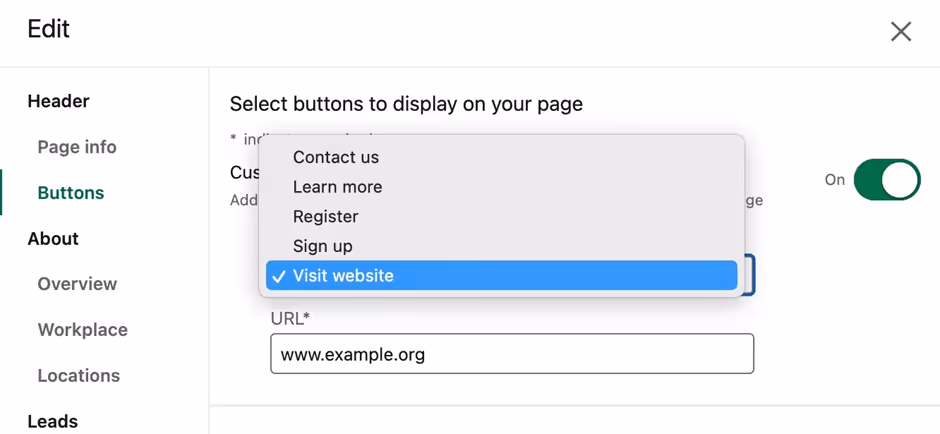 LinkedIn company page