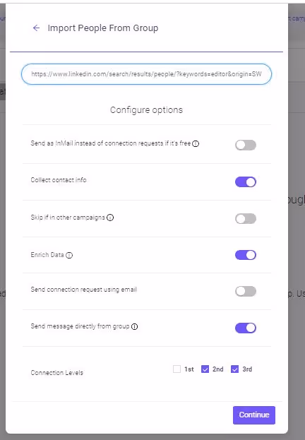 Salesrobot Configuration